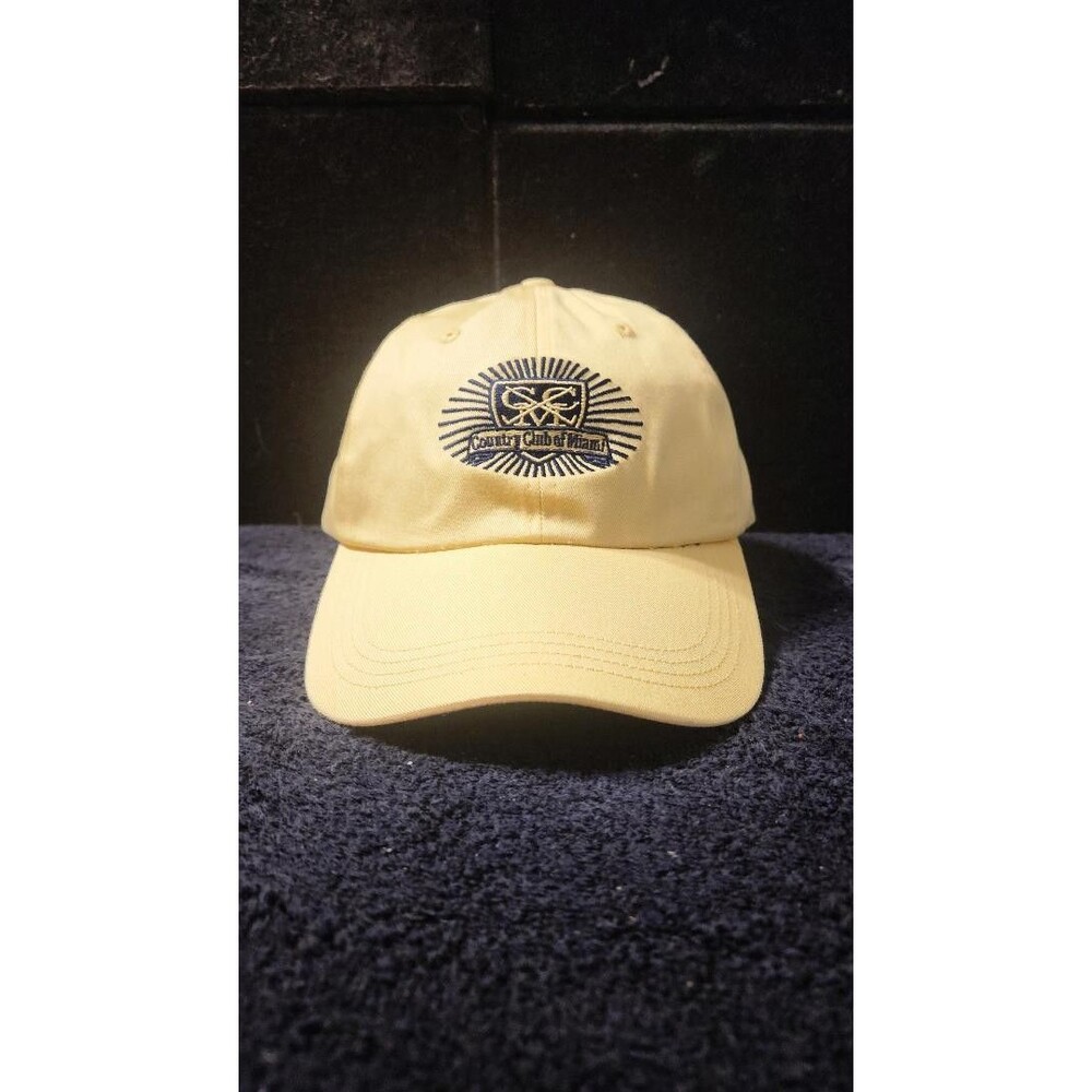 Country Club of Miami 18 Hole Golf Course Ahead Head Gear Buckle Strap Hat